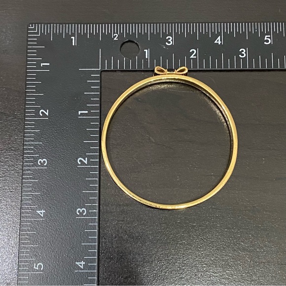 KATE SPADE Black Take A Bow Enamel Layering Stackable Bangle Bracelet - Picture 10 of 16